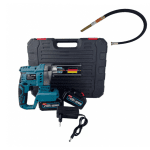 Vibrator Beton cu 2 Acumulatori 128V 10Ah, Lance 35mm*1.5M, German Meister