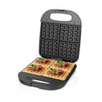 Aparat pentru Waffle și Sandwich-uri ACKILISS ACL-231, 1400W, Plăci Antiaderente, 4 Porții, Încălzire Dublă, Ușor de Curățat