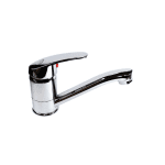 Baterie Bucătărie Monocomandă, Țeavă Pivotantă, Inox Cromat, Montaj pe Chiuvetă - imagine 3