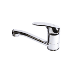 Baterie Bucătărie Monocomandă, Țeavă Pivotantă, Inox Cromat, Montaj pe Chiuvetă - imagine 2
