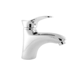 Baterie Lavoar Monocomandă, Din Alamă Sanitară, Cartuș Ceramic 40 mm, Finisaj Cromat Lucios - imagine 4