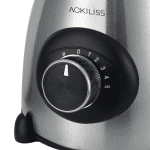 Blender Electric 2-în-1 ACKILISS, 1000W, 1.5L, Cu Funcție de Mixare și Măcinare, 6 Lame din Oțel, Argintiu, Garantie 3 Ani - imagine 9