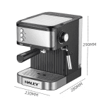 Espressor Automat HALEY, 1.8 L, 850W, 20 Bar, Sistem Semi-Automat, Argintiu/Negru - imagine 2