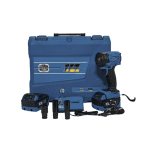 Mașină de Înșurubat cu Impact 2 în 1, Motor Brushless, 2 Acumulatori 36V 8Ah, 3 Tubulare German Meister Albastru