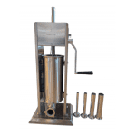 Mașină de Umplut Cârnați Manuală Verticală cu Reductor, Capacitate 5L, Inox Integral, 4 Pâlnii Incluse, Calitate Superioară Vanessa