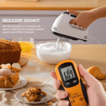Mixer Electric cu Suport și de Mână Luxeeo, 100W, Capacitate 1.7L, 7 Trepte de Viteză, Teluri din Inox pentru Aluat, Frișcă și Ouă, Cu Accesorii de Gătit - imagine 3
