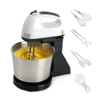 Pachetul Gospodinei – Mașină de Tocat Carne 1000W, Mixer cu Bol 1.7L, 2 Forme din Silicon, Formă de Nuci și Formă de Tarte - imagine 4