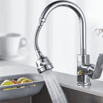 Perlator Adaptor Flexibil 360°, Cu 3 Moduri de Jet, 19.5 cm, Inox/ABS, Argintiu - imagine 6