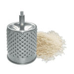 Răzătoare manuală pentru măcinat nuci și brânză, din oțel carbon cu tambur din inox, 600 g - imagine 2