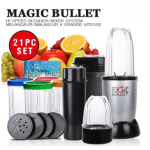 Robot de Bucătărie Amazing Bullet, 21 Piese, Blender și Storcător, Lame din Inox, Sistem Ciclonic Rapid, Multifunțional