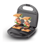 Sandwich Maker Electric ACKILISS, 750W, Plăci Antiaderente, Încălzire Dublă, Design Compact, Negru