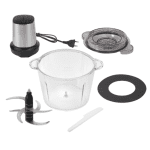 Tocător Electric pentru Legume, Fructe și Carne 3L, 500W, Vas din Sticlă 3L, 6 Lame din Inox, 2 Trepte de Viteză - imagine 2