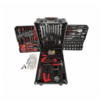 Trusa de scule, Profesionala, cu 1050 piese, KraftRoyal + Troler Transport
