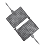 Formă Gofre 8 cm, Aluminiu Dur, Compatibilă cu Aragaz și Plită Electrică, Mânere din Lemn - imagine 2
