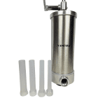 Masina de Umplut Carnati Verticala 3 kg Inox, 4 Palnii Incluse, Sistem de Prindere cu Menghina - imagine 4