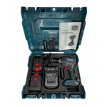 Pistol Impact German Meister, Brushless, 400 Nm, 36V 8Ah, 0–3000 rpm, 0–3200 bpm, cu 2 Acumulatori și Tubulare 17–19 mm Albastru - imagine 5