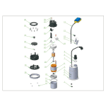 Pompa Submersibilă Kepeida Italy QSP370F, 0.5 HP, Debit 125 L/min, Înălțime 6.5 m, Oțel Inoxidabil, Cu Flotor, Bobinaj Cupru - imagine 2
