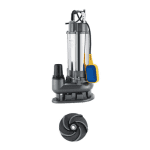 Pompa Submersibilă pentru Apă Murdară Kepeida Italy V750A-F, 1 HP, Debit 280 L/min, Înălțime 12 m, Racord 2”, Cu Flotor, Bobinaj Cupru