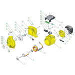 Pompa de Suprafață Kepeida Italy MHF6AR, 3 HP, Debit 1200 L/min, Înălțime 18.5 m, Aspirație 8 m, Corp Fontă, Rotor Alamă - imagine 2