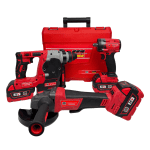 Trusă German Meister 3-în-1, Brushless, cu 2 Acumulatori 36V 8Ah, Ciocan Rotopercutor + Impact + Flex, Încărcător și Valiză