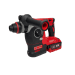 Trusă German Meister 4-în-1, 36V 8Ah cu 3 Acumulatori, Flex Ø125 mm, Pistol Impact Brushless, Bormașină și Rotopercutor Brushless, Afișaj Baterie - imagine 4
