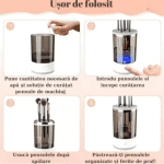 Aparat 2-în-1 pentru Curățat Pensule de Machiaj, Spălare și Uscare Rapidă, USB, Compact - imagine 3