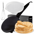 Aparat pentru Clătite Floria ZLN7910, 700W, Placă 20 cm, Strat Antiaderent, Negru - imagine 4
