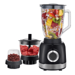Blender 3 în 1, 2000W, 1.5L, 5 Viteze + Pulse, Tocător 0.7L, Râșniță 0.25L, Lame Inox, Fără BPA