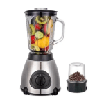 Blender SonyMax 2 în 1, 2200W, 5 Viteze, Recipient Sticlă 1.5L, Carcasă Inox, Râșniță Inclusă