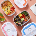 Caserolă Electrică pentru Încălzire Mâncare, 40W, 1.05L, Lunchbox cu Compartimente, 220V - imagine 4