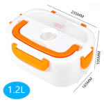 Caserolă Electrică pentru Încălzire Mâncare, 40W, 1.05L, Lunchbox cu Compartimente, 220V - imagine 2