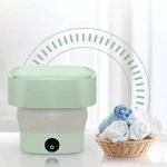 Mașină de Spălat Rufe Portabilă și Pliabilă, 4.5L, 12W, Timer 5–15 min, Pentru Haine Delicate