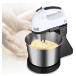 Mixer cu Bol din Inox, 2000W, 2L, 7 Viteze, 2 Seturi de Teluri, Bază Stabilă - imagine 4