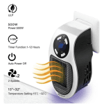 Aeroterma Mini Portabila Pentru Priza
Cu Telecomanda 500W - imagine 2