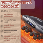 Aparat Masaj Profesional 12 Capete Cu
Percutie Puternica 20Kg Forta
Apasare, 19000 Batai Pe Minut, 9
Moduri Si Trepte Intensitate - imagine 5