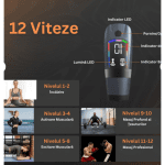 Aparat de masaj terapeutic, cuvibratii, pentru gat, umeri, spate,picioare - imagine 5