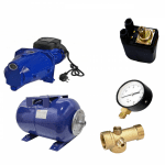Kit Hidrofor 24L cu pompa apa Auto-amorsanta DDT JET-100L, 1500 W, 12 m3/h debit apa, 1" diametru , 50 m inaltime refulare, 9 m adancime absorbtie, sistem premium complet