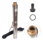 Kit Pompa submersibila de adancime, DDT, 4QJD2-8, 1500 W, 8 turbine, 7 mc/h , 25 metri cablu + Presostat electronic inteligent digital reglabil DDT + accesorii - imagine 2