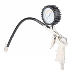Manometru pentru presiunea anvelopelor, aliaj de zinc, 0-220psi, argintiu