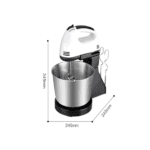 Mixer Cu Bol, 7 Viteze Si 4 Accesorii
Incluse Mm-1610 - imagine 2