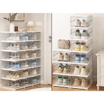Organizator incaltaminte sticla 6
rafturi, 25.5 X 34.5 X 105CM - imagine 5