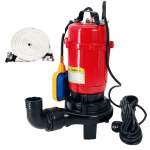 Pachet promo Pompa apa murdara (WC, fosa, hazna), cu Cutit Tocator si Plutitor, DDT, WQCD-2-3.0, 3000W + Furtunul de pompier 2'' 20 m, 8 bari, cu cupleDDT