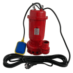 Pachet promo Pompa apa murdara din fonta DDT rosie WQD10 cu plutitor, 1100 W, 15 m³/h + Furtunul de pompier 2'' 20 m, 8 bari, cu cuple - imagine 2