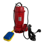 Pachet promo Pompa apa murdara din fonta DDT rosie WQD10 cu plutitor, 1100 W, 15 m³/h + Furtunul de pompier 2'' 20 m, 8 bari, cu cuple - imagine 3