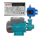Pachet promo Pompa de suprafata DDT QB60, 370 W, aspiratie 7 m, refulare 30 m, BOBINAJ CUPRU + Presostat electronic automat DDT LS1, 1.1kW, 10 bar