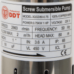 Pachet promo Pompa submersibila, DDT, 3QGD 0.75 kW, Inox, 75 mm diametru + Presostat electronic automat, DDT, LS-4 - imagine 2