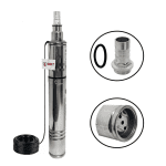 Pachet promo Pompa submersibila, DDT, 3QGD 0.75 kW, Inox, 75 mm diametru + Presostat electronic automat, DDT, LS-4 - imagine 3
