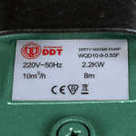 Pachet promo Pompa submersibila apa murdara, cu plutitor, fara tocator, DDT, WQD10, 2200 W, 10 m³/h, 8 m + Furtunul de pompier 2'' 20 m, 8 bari, cu cuple + Furtun de pompier 2'' 20 m - imagine 3