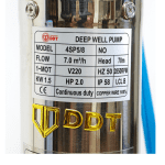 Pompa submersibilă de adâncime DDT 4SP5/8 – 1.5 kW, 2 CP, 7 m³/h, 70 m inaltimea de refulare, 8 turbine inox cu panou de control, rezistenta la nisip - imagine 3