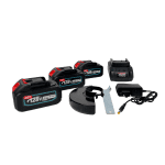 Trusa 5 Unelte German Meister: Rotopercutor, Autofiletantă, Mașină de Impact, Flex, Nivela Laser, 128V, 8Ah, 3 Acumulatori - imagine 12